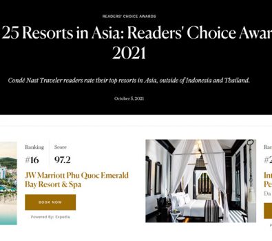 Condé Nast Traveler vinh danh Sun Group cùng giải thưởng “Khu nghỉ dưỡng hàng đầu Châu Á”